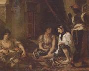 Eugene Delacroix Femmes d'Alger dans leur appartement (mk32) Spain oil painting artist